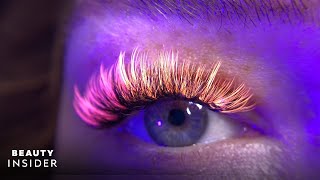 Lash Extensions Glow Under UV Blacklight | Insider Beauty