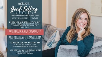 Makselife Goal Setting Series Part 2: Annual Goals + Vision Board