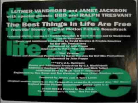 Luther Vandross Janet Jackson The Best Things In Life Are Free Def Version Youtube