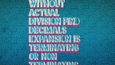 How to find decimals expansion without actual division..