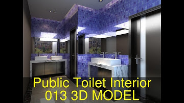 3D Model of Public Toilet Interior 013 Review
