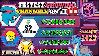 BIGGEST MONTH AGAIN & Pokémon back?! | The Fastest Growing Channels of September, 2023