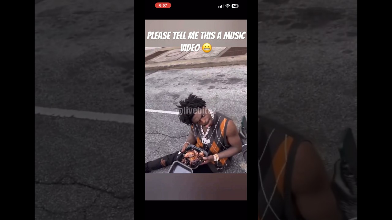 Damn Kodak geeked up laying in the street eating - is this real?