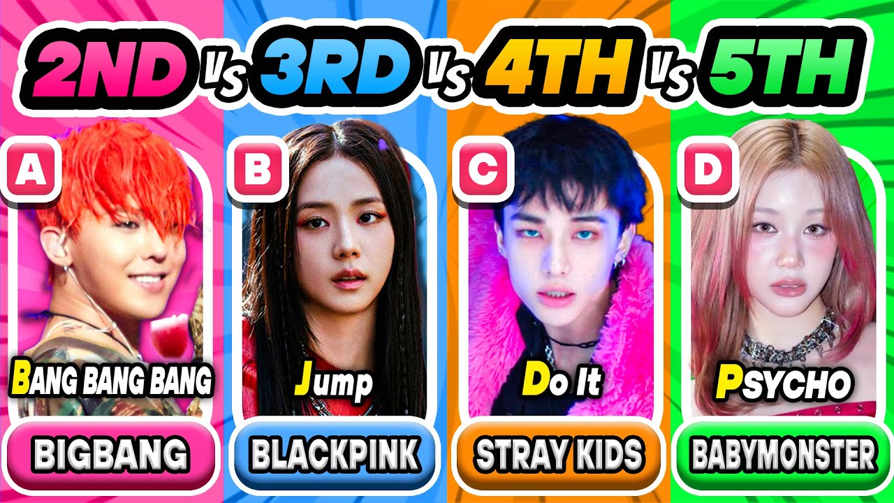 SAVE ONE SONG: 2ND vs 3RD vs 4TH vs 5TH 🔥 Random Letters Edition | Kpop Quiz 2025