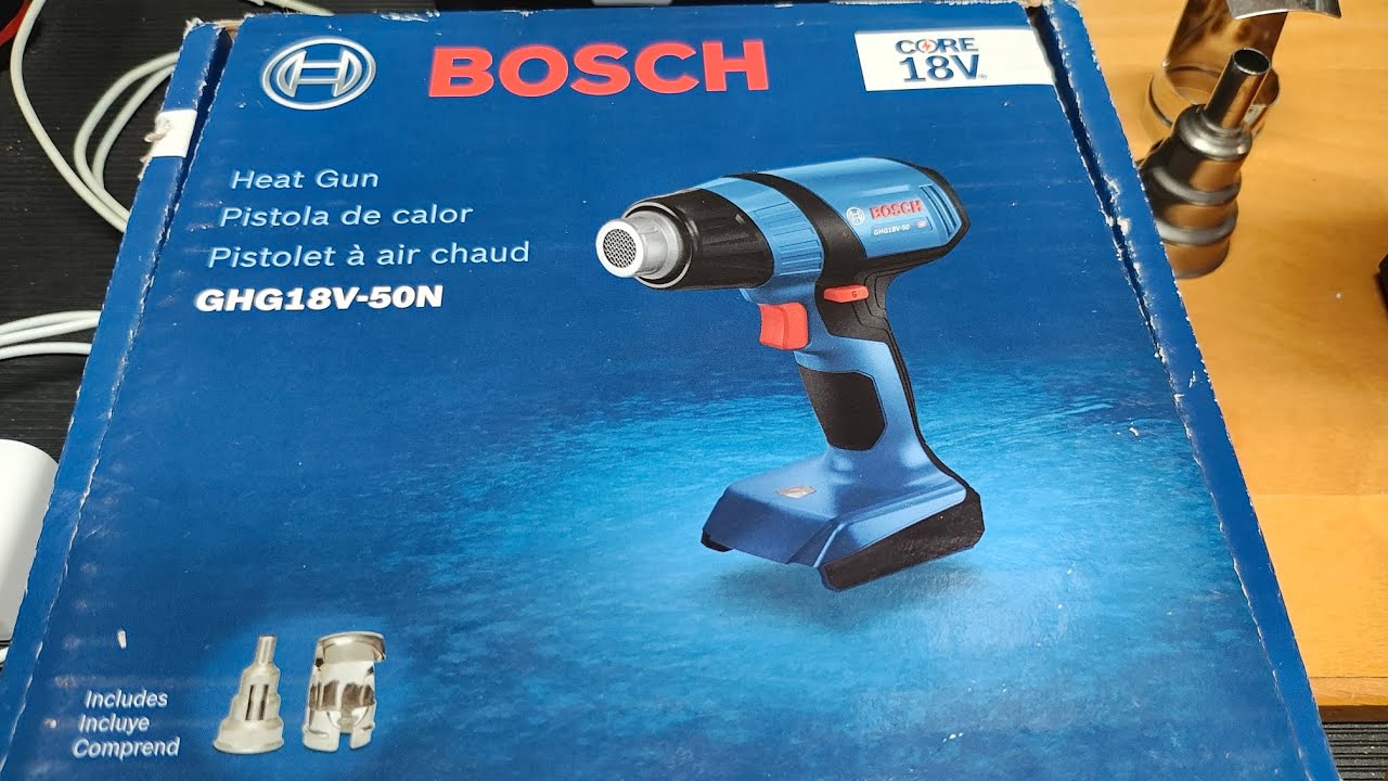 Bosch heat gun GHG18V50N first look YouTube