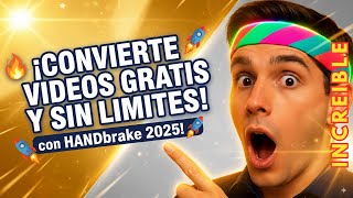 🚀 HANDbrake GRATIS 2025 convierte VIDEOS MKV, AVI y MÁS en VERTICAL y HORIZONTAL GRATIS 💻#VIRAL