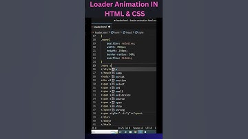 Loader Animation | HTML CSS #htmlandcss #loaders
