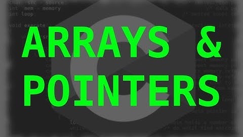 arrays and pointers in c programming language