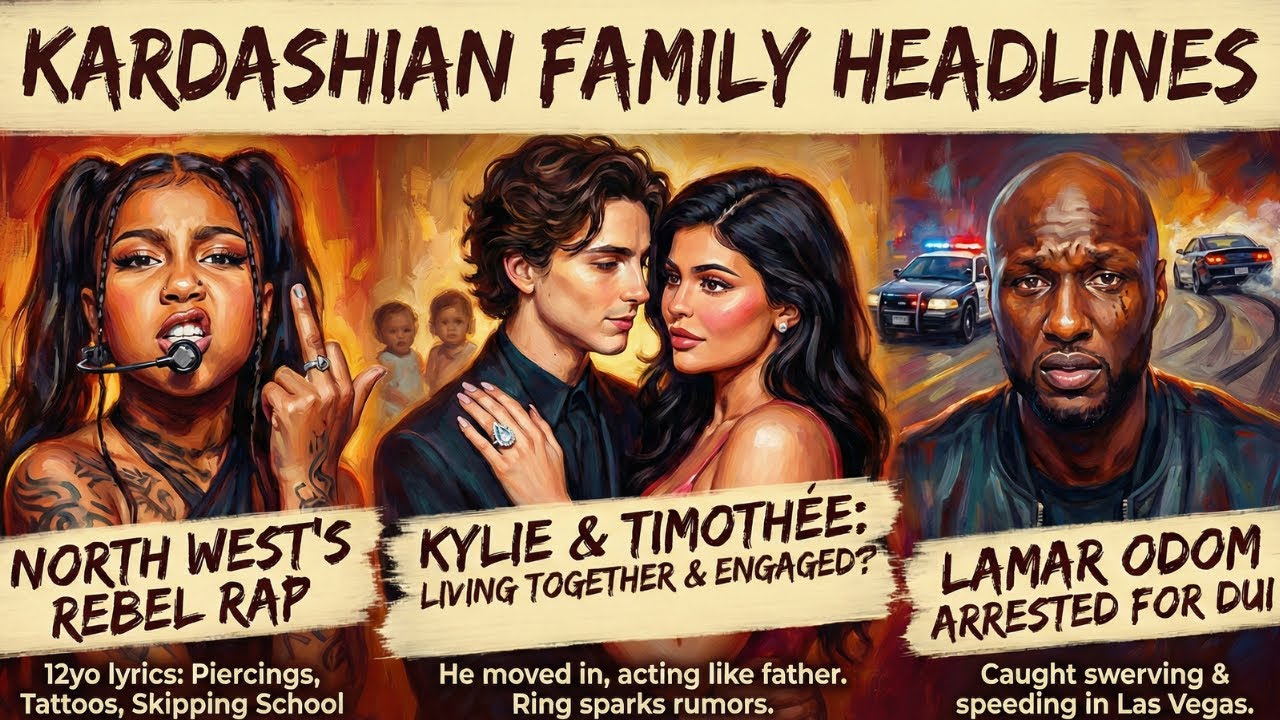 North West RAPS About Tattoos & Skipping School, Kylie & Timothée CAUGHT Living Together