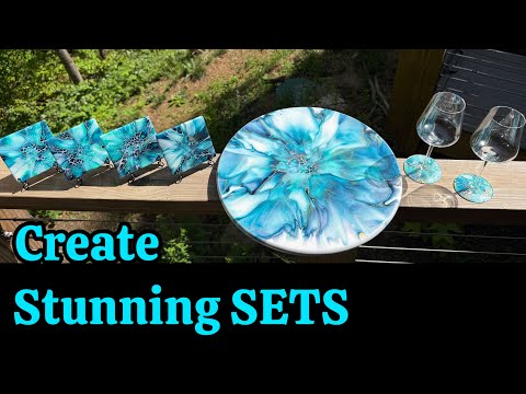 NO WARP Lazy Susan, Create Stunning Tablescapes #acrylicpainting #fluidart