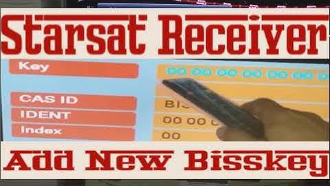 How to enter New Bisskey in Starsat Receiver  Urdu/Hindi