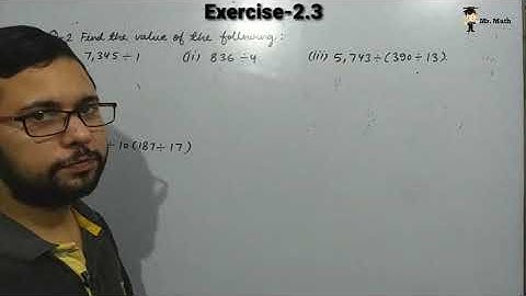 Class 6 Math Ch-2 Whole Numbers Ex-2.4 Q-1&2