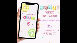 Donut video Invitation