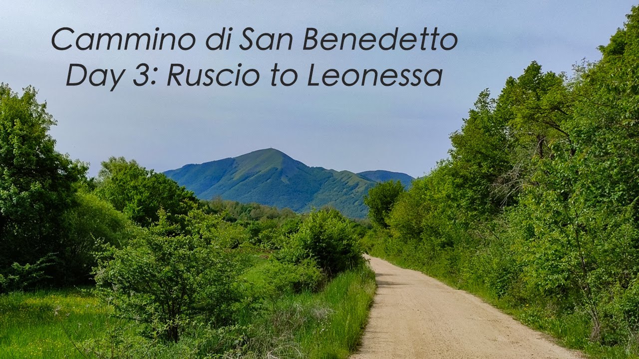 Cammino di San Benedetto: A short day of road & track walking. Day 3