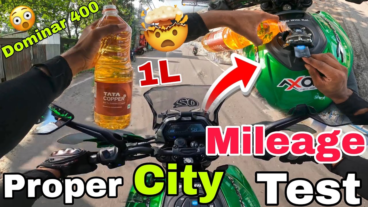 Finally yah bhi kar diya 😊 || Dominar 400 2025 City Mileage test 😱 