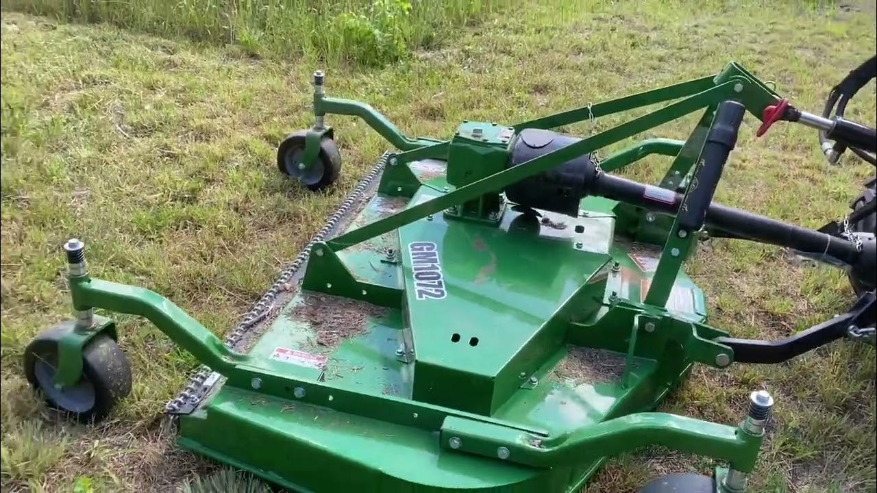 John Deere 1025r and Frontier GM1072 Finish Mower YouTube