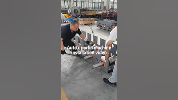 Auto C Purlin Machine installation video#purlinrollformingmachine #rollformingmachine #cpurlin