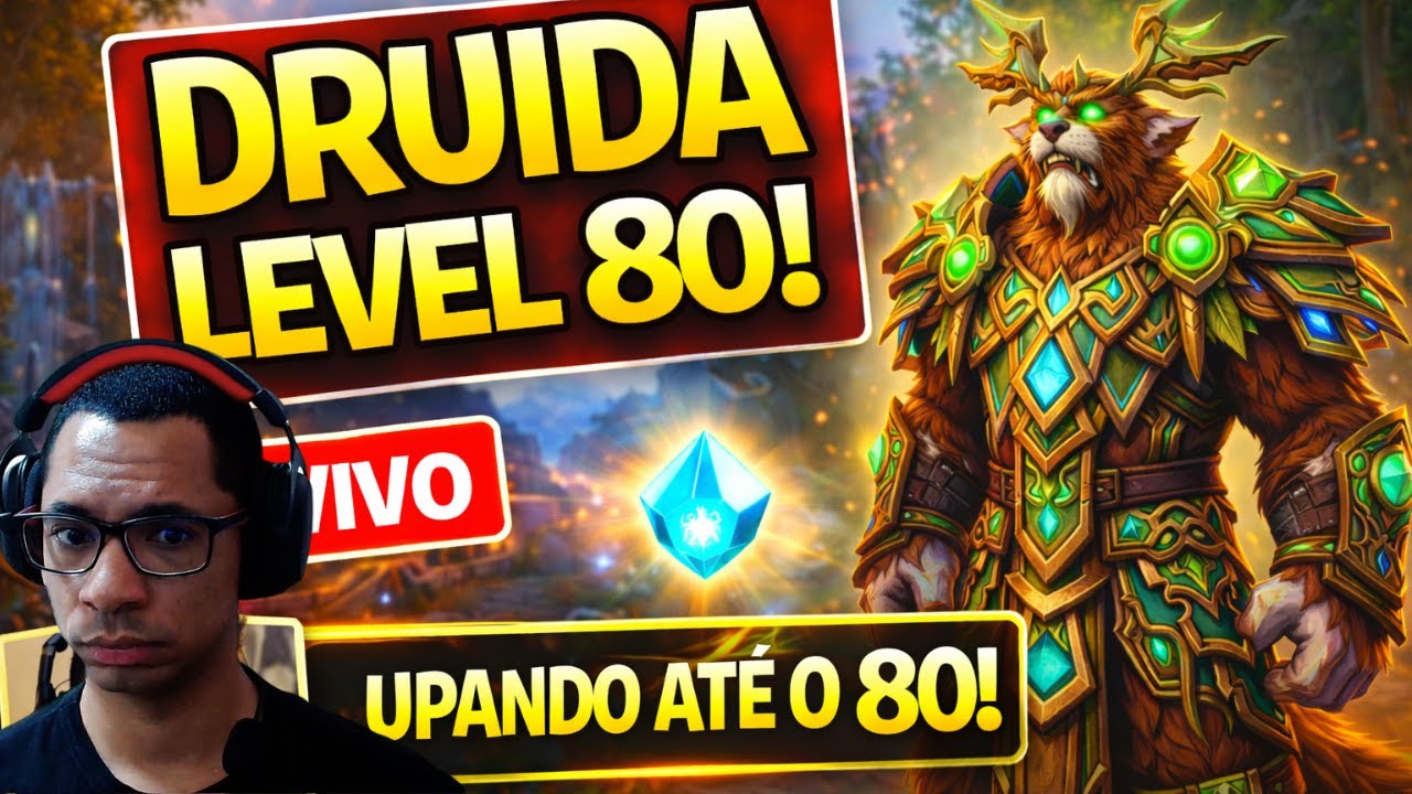 [AO VIVO] World of Warcraft | Upando o Druida Healer - Humilde só joga Midnight DEPOIS