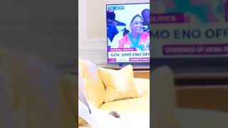 President Tinubu watched as Gov. Umo Eno moved to APC