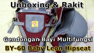Unboxing Gendongan Bayi Multifungsi Baby Leon Hipseat By-60