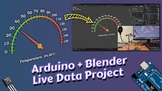 Arduino Project | 3D Temperature Gauge with Blender and Arduino