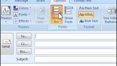 How to hide the BCC option in Outlook