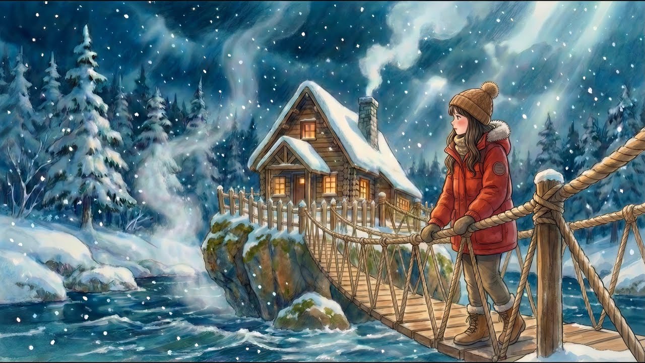 The House on the Frozen River ❄️🧊 Studio Ghibli Style