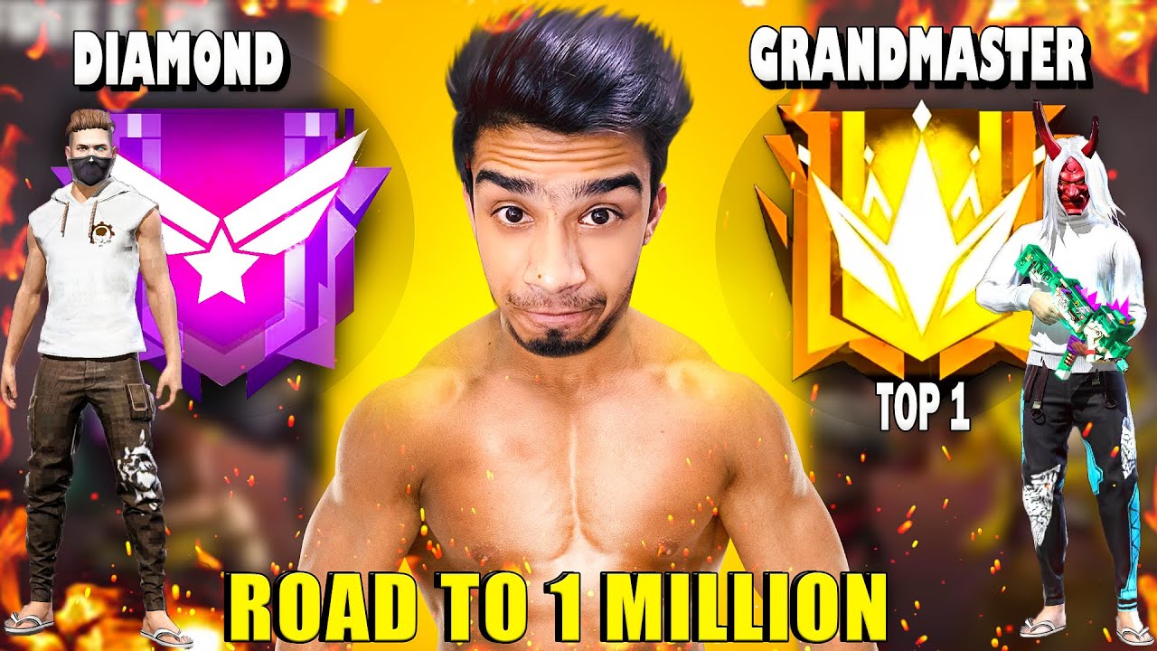 Free Fire Grandmaster Top 1 Push with Mamun Gaming - Region Top 1 Squad on Fire😂