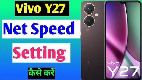 Vivo y27 me net speed show kaise kare | how to show network speed in Vivo y27