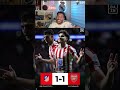 El Atlético empata al Arsenal #futbol #championsleague #ubietoo #atléticodemadrid #shortsvideos