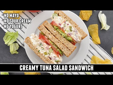 "Better than Deli" No Mayo CREAMY Tuna Salad Sandwich
