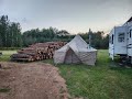 GETTING READY FOR DUCK CAMP. Different Tent. Who will be at camp? Fire wood. 4wheeler.