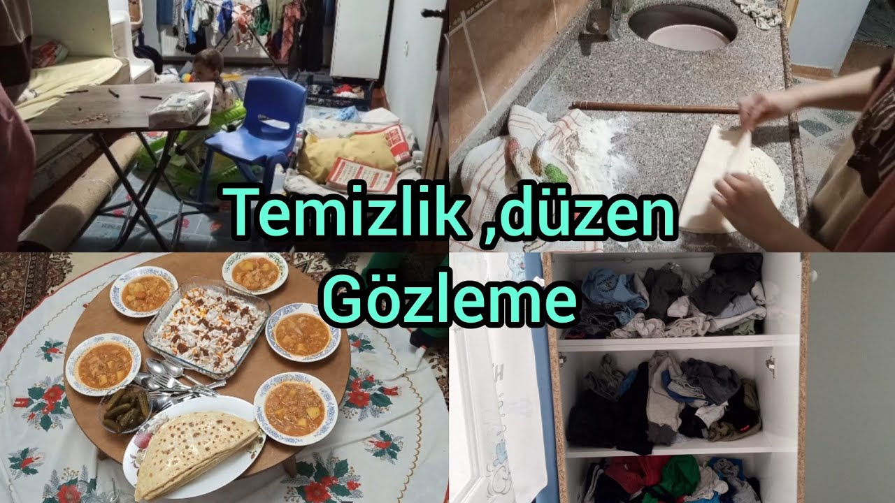 GÖZLEME GÜNÜ✅DOLAP DÜZENİ✅ TEMİZLİK ✅#DÜZEN #TEMİZLİK