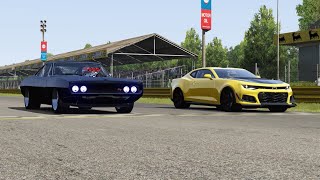 Dodge Charger R/T Fast & Furious 1970 vs Chevrolet Camaro ZL1 1LE at Monza Full Course screenshot 1