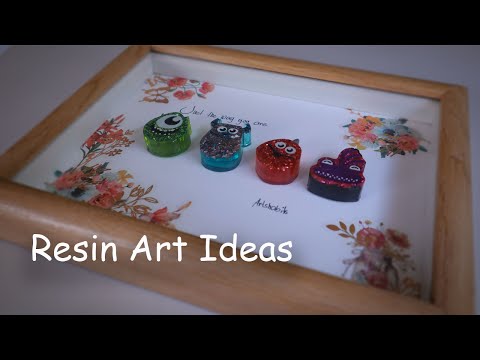 New Resin Art Ideas For Beginners | Resin Monster Inc Inspired | Epoxy Resin Charms Ideas