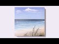 EASY BEACH ACRYLIC PAINTING TUTORIAL FOR BEGINNERS | HOW TO PAINT BEACH EASILY #80