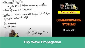 Class 12 Physics | Communication Systems | #14 Sky Wave Propagation | For JEE & NEET