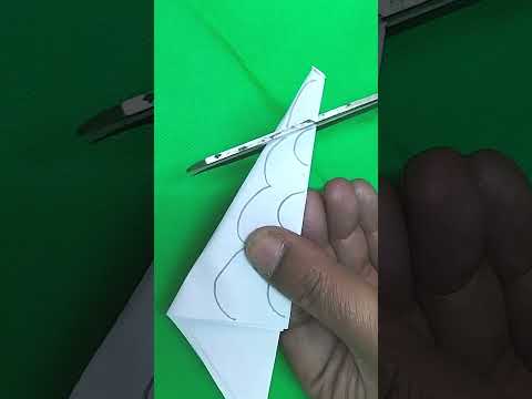 How to Fold Christmas Paper Snowflakes Easy #shorts #shortsvideo #ujancreations  @UJANCREATIONS