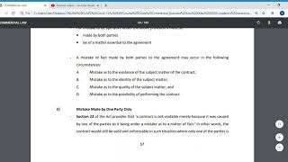 Contract Law - Mistake
