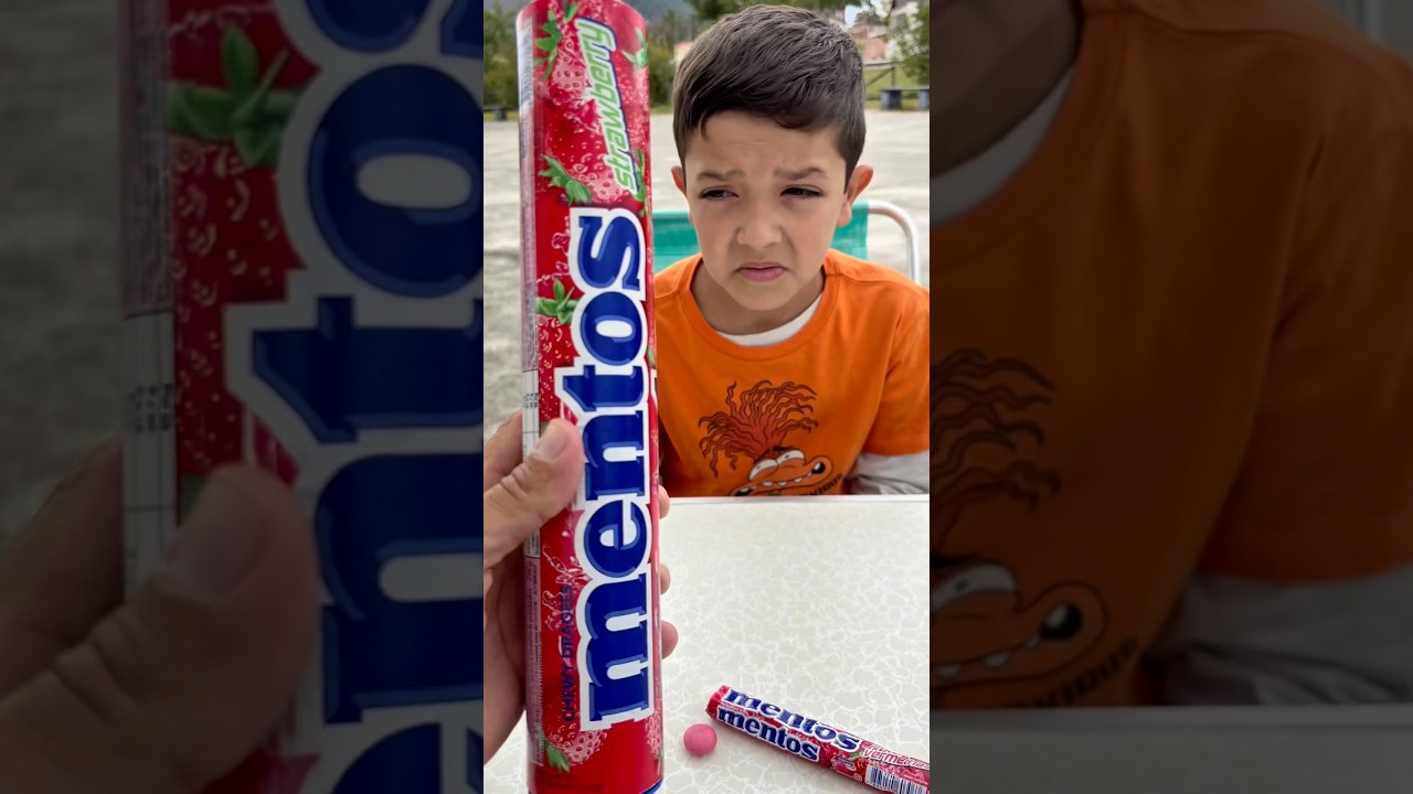 FEZ O PAI COMPRAR MENTOS GIGANTE, MAS NÃO GOSTOU 