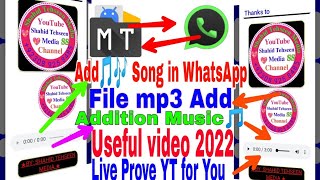 How to Add Music files in WhatsApp/How to add mp3 song in WhatsApp/assets add audio Gaana#music screenshot 5