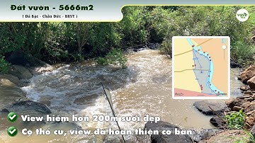 B213 (8 tỷ) - Bán khu nghỉ dưỡng có 200m suối triền, có thác rất đẹp tại Đá Bạc, Châu Đức, BRVT