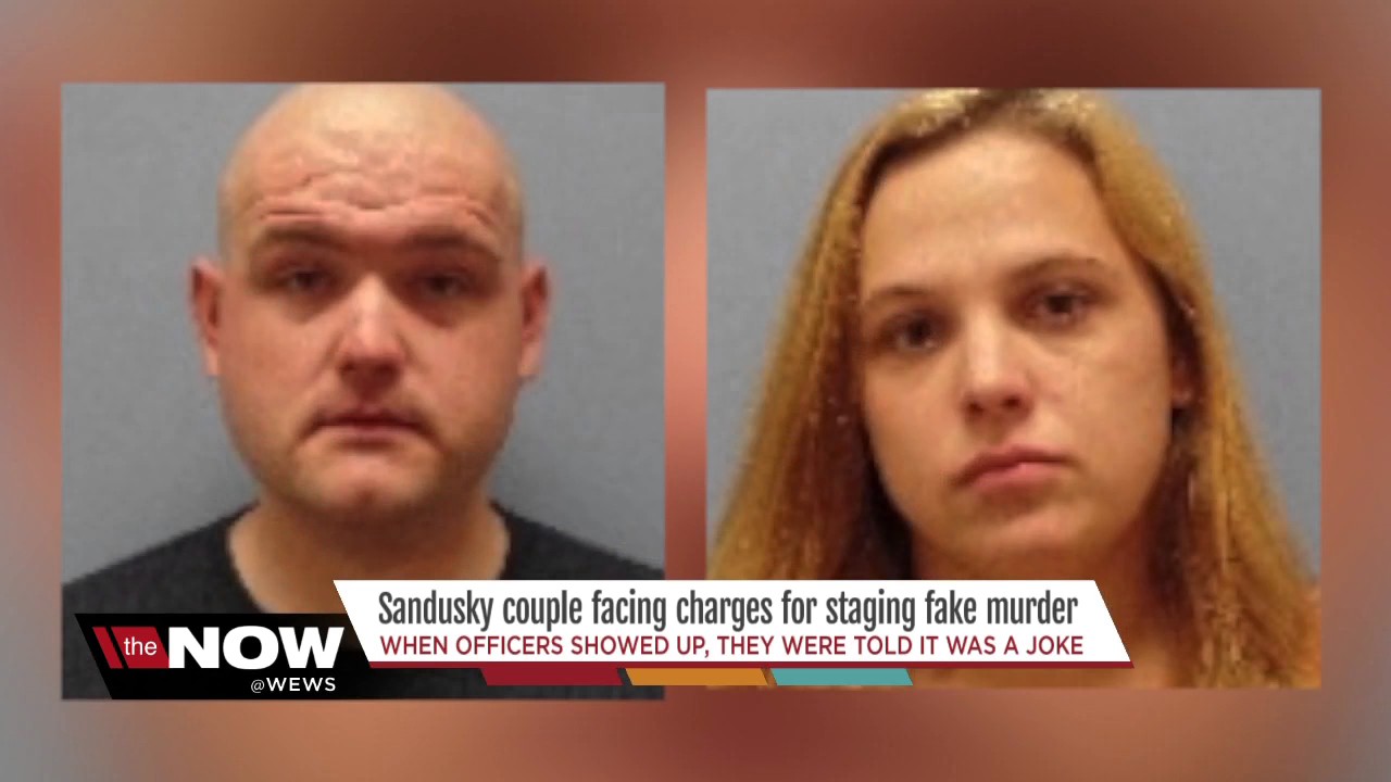 Sandusky couple charged after using ketchup to stage murder scene, sending photos to relatives