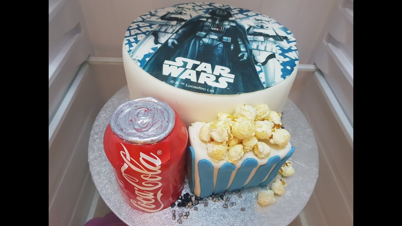 Movie night cake compilation | How to make cinema cake | Star wars cake recipe | cola popcorn cake