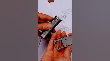 EH4 Multi-tool Titanium EDC Carabiner Keychain – Compact, Durable & Functional #keychains #mecarmy