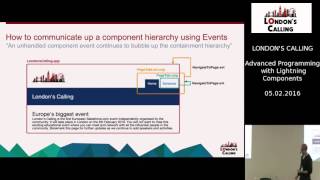Advanced Programming with Lightning Components at London's Calling 2016