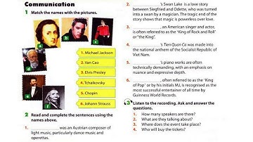 Luyện Nghe TIếng Anh Lớp 10 Unit 3, Communication And Cultrue, Communication, 3 Listen to the record