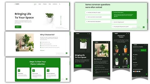 How to Create a Responsive Modern Plant Website Using Html CSS JavaScript Beginners to Advanced