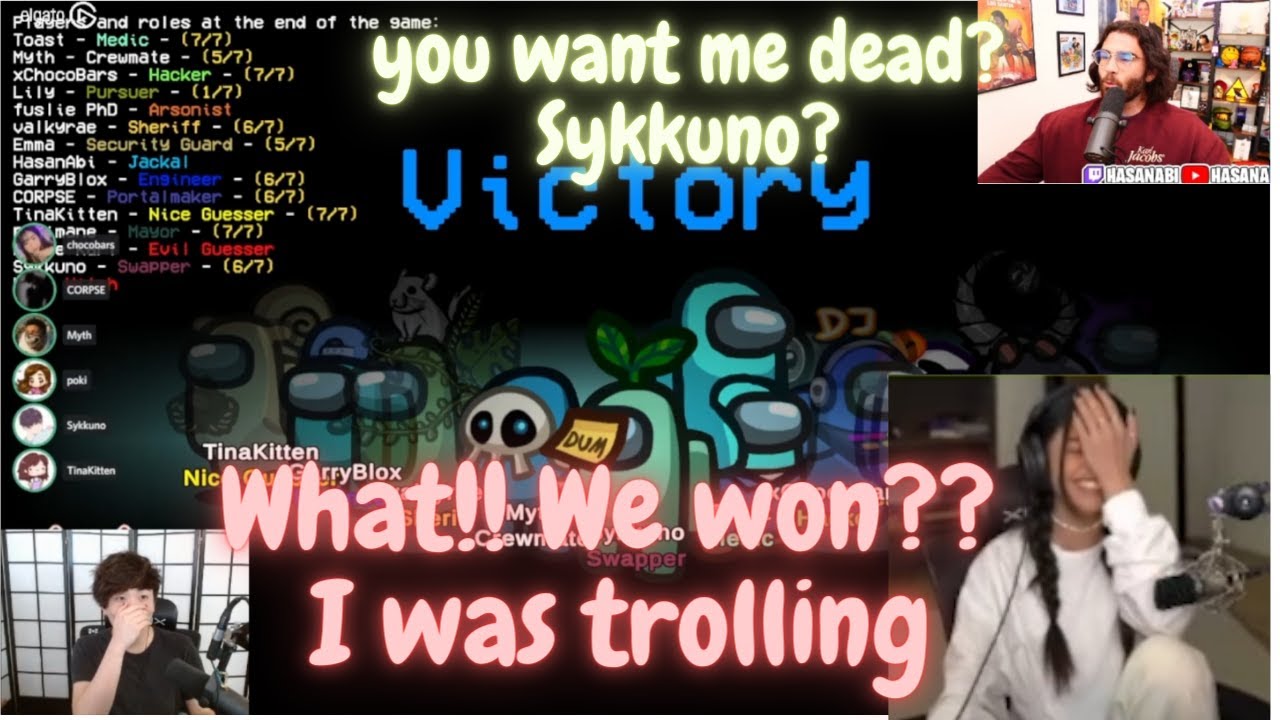 BIG BRAIN Swapper Sykkuno's TROLLING to Hasan carried the game.