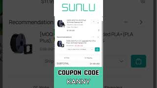 Sunlu Coupon Code 2026 [KANNY] | Get 40% OFF PLA &amp; PETG Filaments